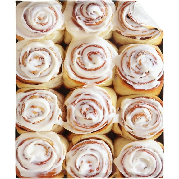 50"x60" Blanket Throws Gift for Kids Boys Girls Plush Lightweight Sheet Funny Food Stuffed Super Soft Flannel Blankets Men Women Bedding for Party Couch BedPoster