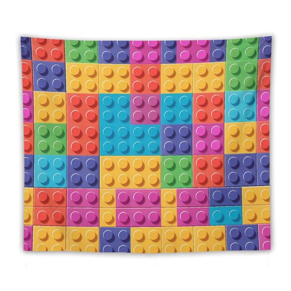 50"x60" Multi-Function Tapestries Soft And Durable Close Skin Light And Easy To Hang Or Fold Colorful Building Blocks (1)