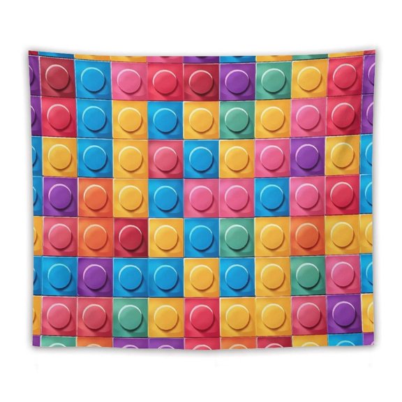 50"x60" Multi-Function Tapestries Soft And Durable Close Skin Light And Easy To Hang Or Fold Colorful Building Blocks (2)