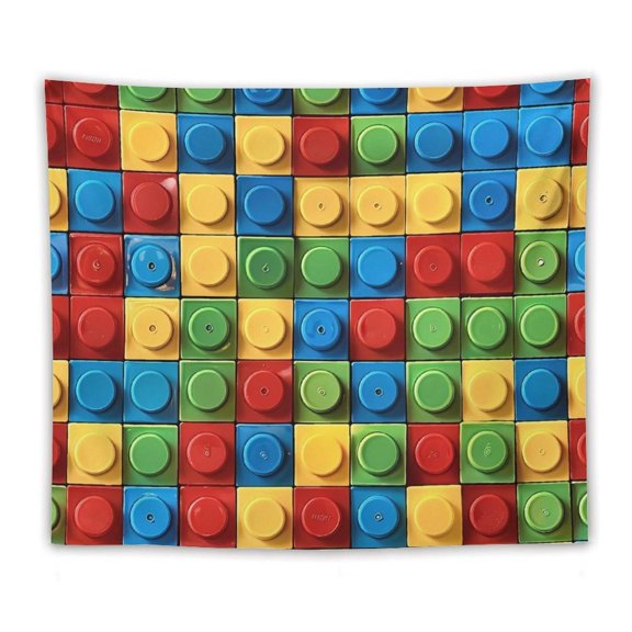 50"x60" Multi-Function Tapestries Soft And Durable Close Skin Light And Easy To Hang Or Fold Colorful Building Blocks (3)