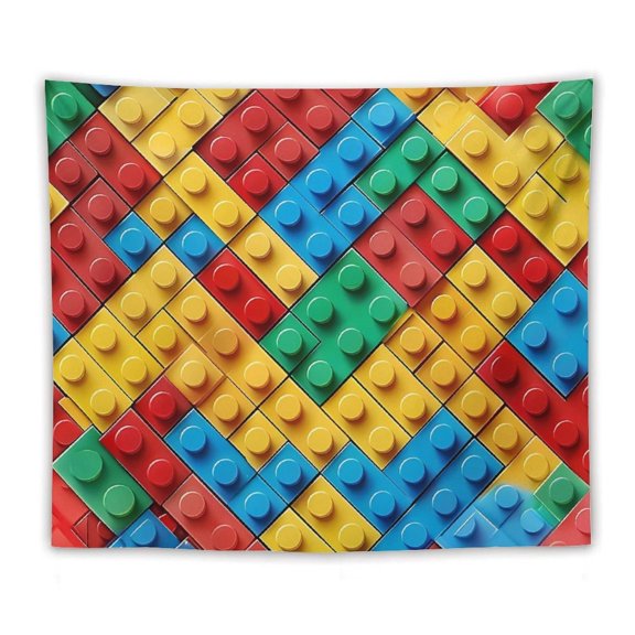 50"x60" Multi-Function Tapestries Soft And Durable Close Skin Light And Easy To Hang Or Fold Colorful Building Blocks (5)