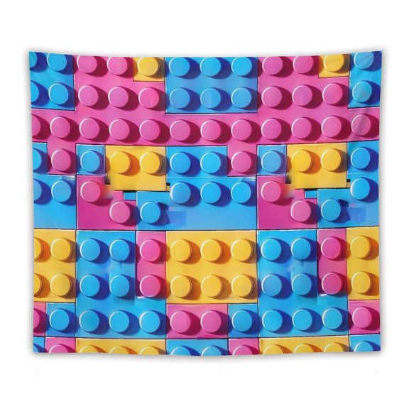 50"x60" Multi-Function Tapestries Soft And Durable Close Skin Light And Easy To Hang Or Fold Colorful Building Blocks (8)