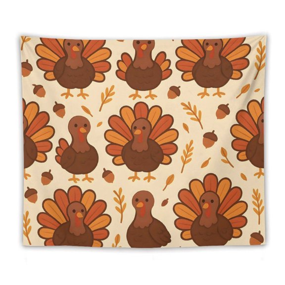 50"x60" Multi-Function Tapestries Soft And Durable Close Skin Light And Easy To Hang Or Fold Colorful Turkey Pattern