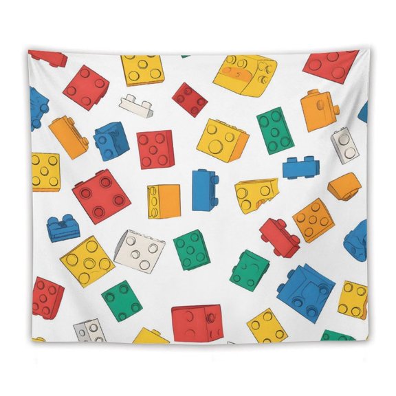 50"x60" Multi-Function Tapestries Soft And Durable Close Skin Light And Easy To Hang Or Fold Multi-colored Building Blocks