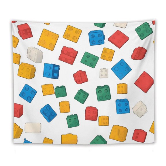 50"x60" Multi-Function Tapestries Soft And Durable Close Skin Light And Easy To Hang Or Fold Multicolored Building Block (12)