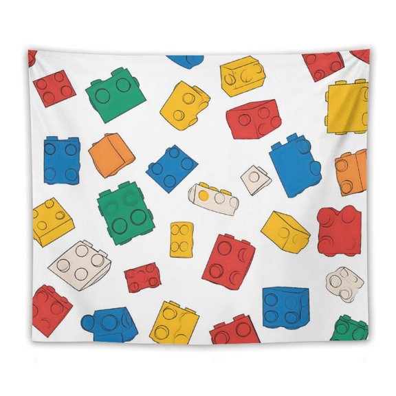 50"x60" Multi-Function Tapestries Soft And Durable Close Skin Light And Easy To Hang Or Fold Multicolored Building Block (15)
