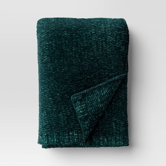 50"x60" Shiny Chenille Throw Blanket