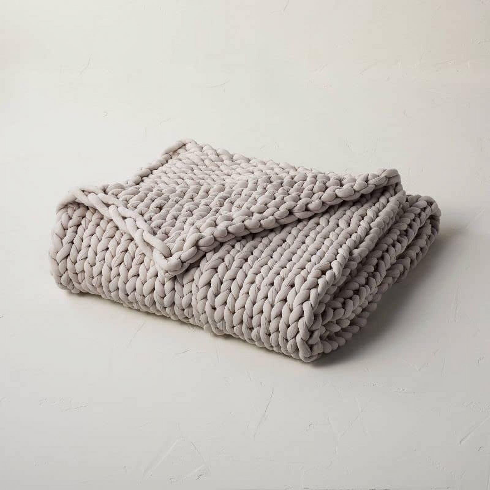 Solid Knit Weighted Blanket - Thumbnail 3