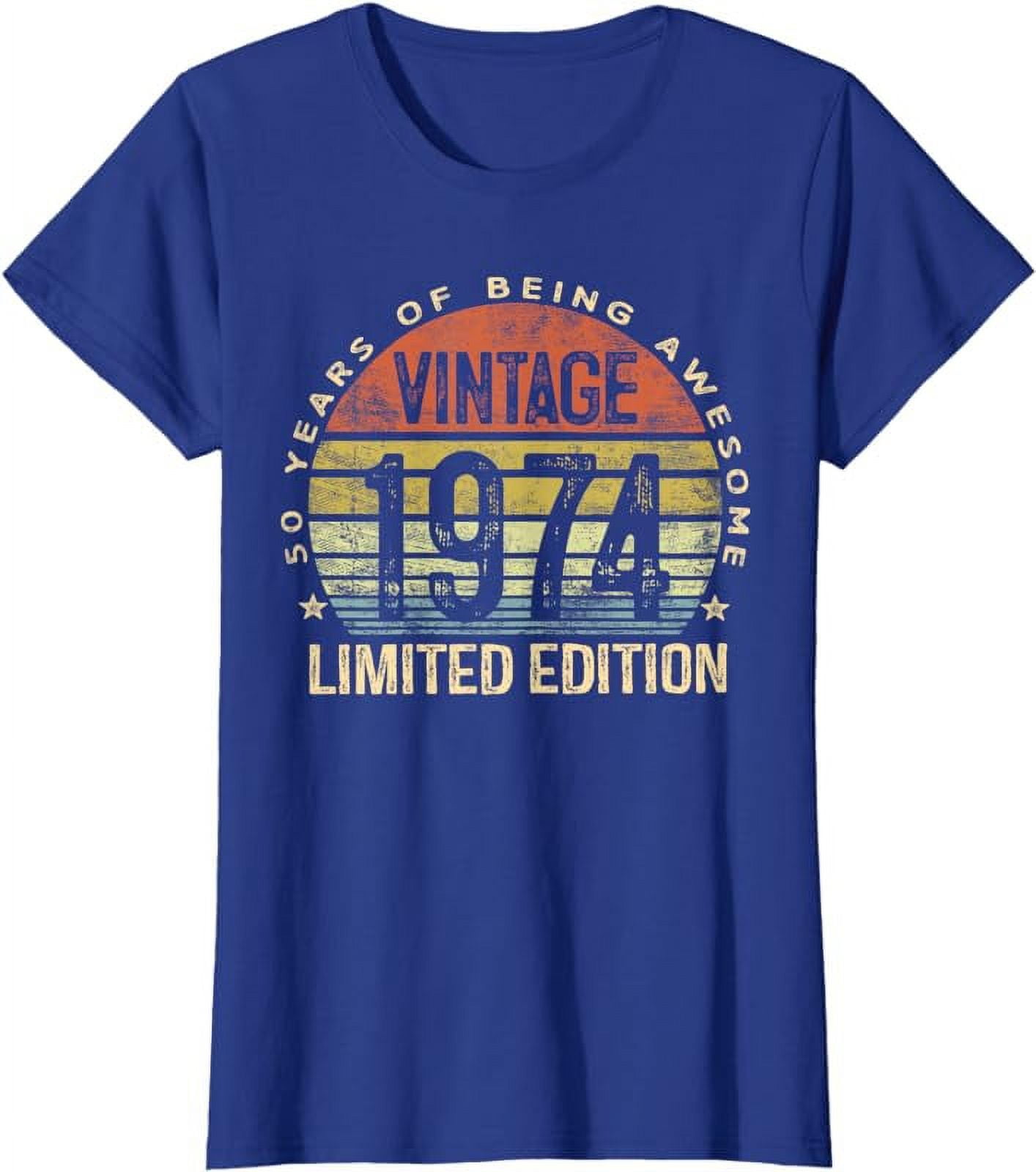 50 year old gifts Vintage 1974 limited edition 50.birthday T-shirt ...