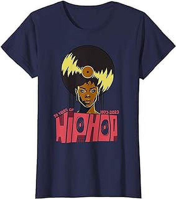 50 years of hip hop t-shirt women old school rap rapper T-Shirt ...