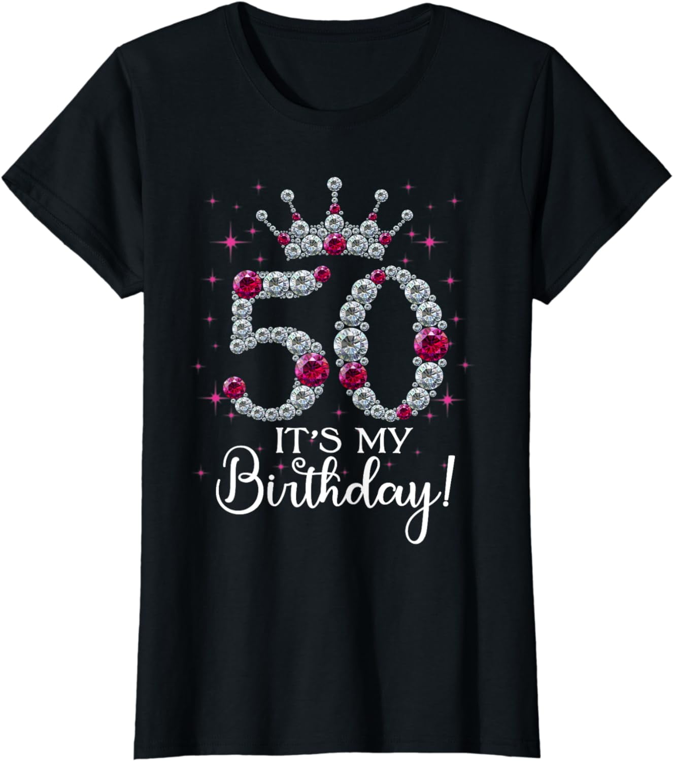 50 years old It's my Birthday Funny 50th Birthday Women gift T-Shirt ...