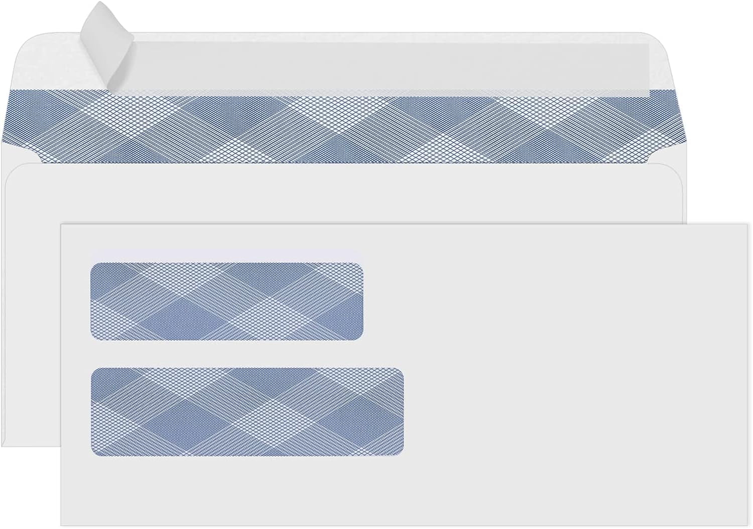 50010 Double Window Security Envelopes, NO.10 SelfSeal Window