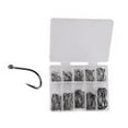 thumbnail image 1 of 500/100 Pcs fishhook set High Carbon Steel Fishing Hooks Set Fly Fishing Hook Set, 1 of 9