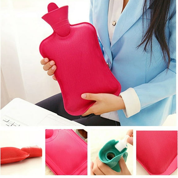 500/1000/1750/2000ml Portable Rubber Winter Hot Water Bottle Bag Hand Warmer