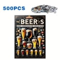 thumbnail image 1 of 500/1000 Pieces Adult Puzzles, High Quality, Stress-Relief Fun Family Game, Suitable for Birthdays, Christmas, Best Gift, Deeply Loved by Puzzle Enthusiasts, 1 of 9