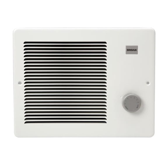 500-1000W 120V AC, 750W 208V AC & 1000W 240 V AC Wall Heater with White Painted Grille