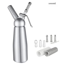 500/1000ml  Aluminum Cream Gun Chantilly Siphon Whipped Cream Dispenser Cream Foaming Gun Kitchen Accessories Tools  Nozzle