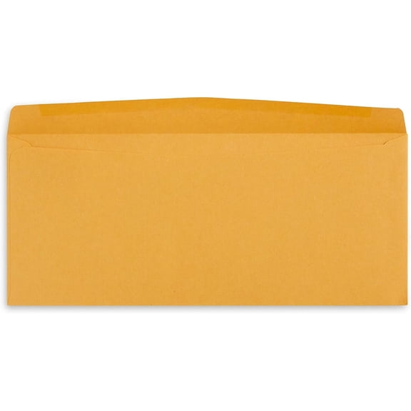 500#12 Envelopes 4.75 x 11, Brown Manila Envelopes Oversize with Gummed Seal, 24lb Kraft Paper