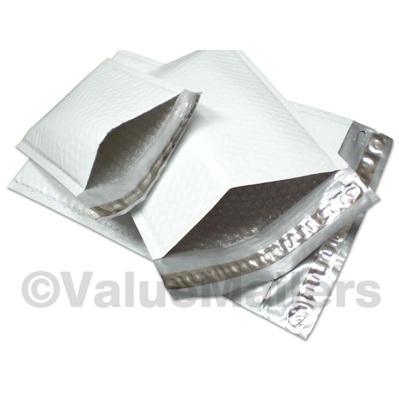 500 #3 Poly Airjacket Bubble Padded Envelopes Mailers 8.5x14.5 100 % Recyclable