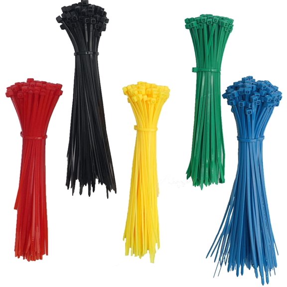 500 6-inch multi-color self-locking zip tie outdoor household universal strapping fixing belt