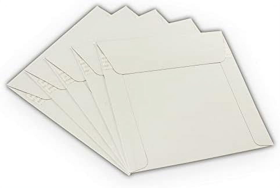 500 6 x 6 Rigid Photo Mailers Stay Flats White Cardboard Self Seal