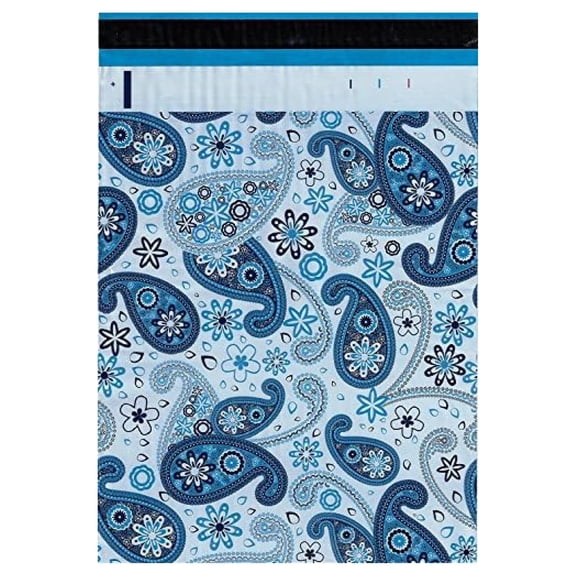 500 6x9 Blue Paisley Mailers Shipping Envelopes Bags 6" x 9" By 