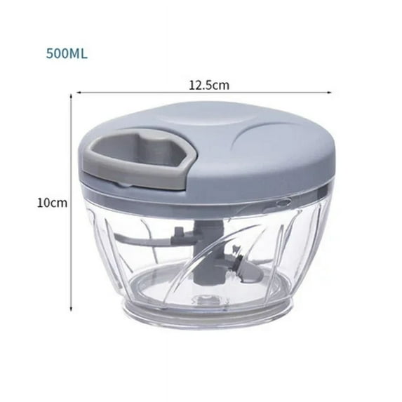 Garlic Chopper Manual Food Vegetables Cutter Meat Grinder 500ML 900ML