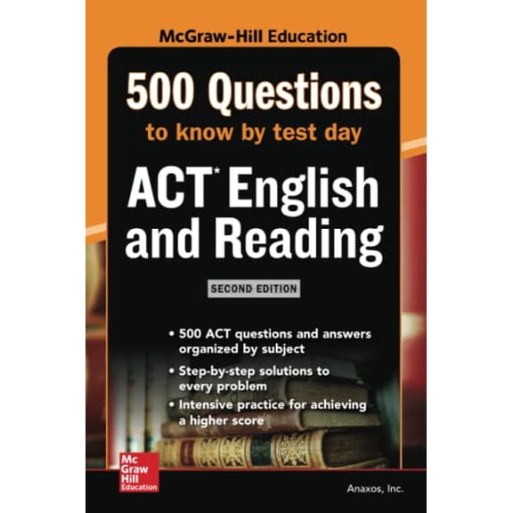 Pre-Owned 500 ACT English and Reading Questions to Know by Test Day, Second Edition (TEST PREP) Paperback