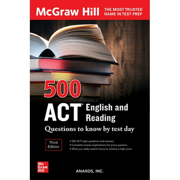 Pre-Owned 500 ACT English and Reading Questions to Know by Test Day, Third Edition (Paperback) 1264277822 9781264277827