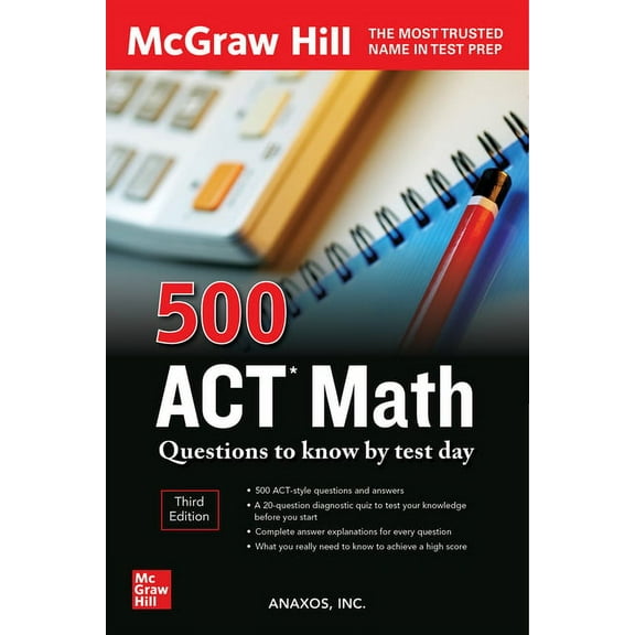 500 ACT Math Questions to Know by Test Day, Third Edition, (Paperback)