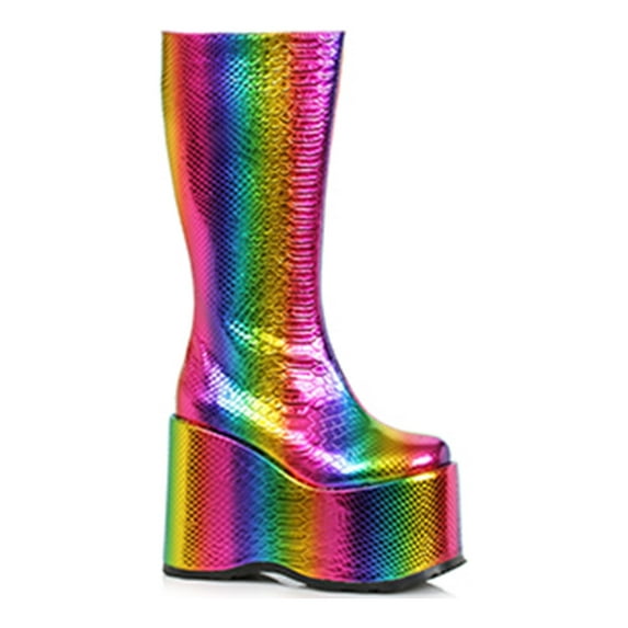 500-AMARA Heel Platform Boots Adult Multicoloured - Size 10