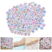 500 Alphabet Beads Round Letter Loose Spacer Beads Party Table Scatter for Jewelry Making Bracelets Key Chains
