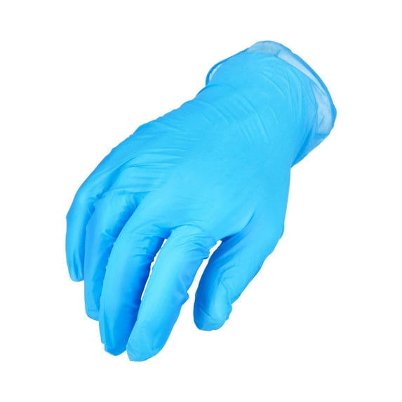 MMBM Synthetic Vinyl Exam Gloves Large 500 Pack Blue Powder-Free Latex-Free Medical