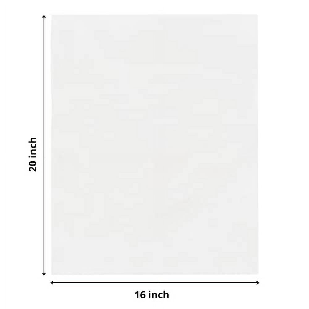 500 CT 16"x20" inches 1 Mil Clear Plastic Flat Open Poly Bags Great for