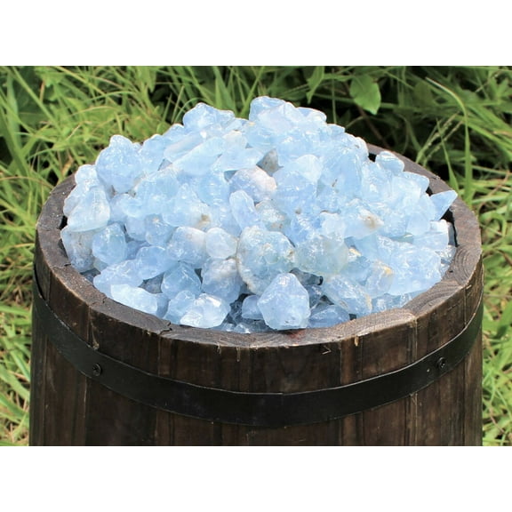500 Carat Lot SMALL Rough Natural CELESTITE Chips (Raw Crystal, 100 Grams)