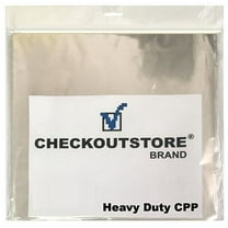 (500) CheckOutStore Clear Plastic CPP Sleeves for 12" LP Vinyl 33 RPM Records (Outer Sleeve) (Clear)