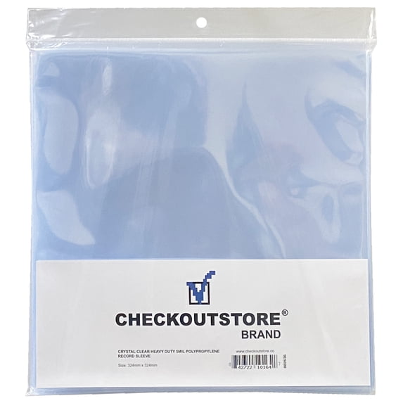 500 CheckOutStore Clear Plastic OPP for 12" LP Vinyl Record Album Covers 5 Mil (Outer Sleeves)