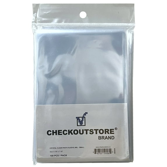 500 CheckOutStore Crystal Clear Protective Photo Sleeves (5 x 7 in)