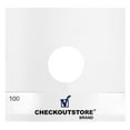 thumbnail image 1 of (500) CheckOutStore Paper Record Inner Sleeves With Hole for 12" LP Vinyl 33 RPM Records (Standard), 1 of 1