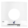 thumbnail image 1 of (500) CheckOutStore Paper Record Inner Sleeves With Hole for 7" Vinyl 45 RPM Records (Standard), 1 of 1