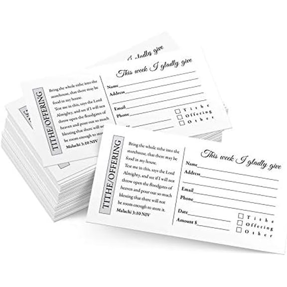 500 Church Offering | Tithe Donation Envelopes$$Office