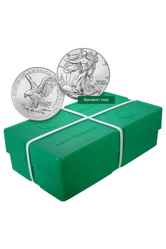 500-Coin 1 oz American Silver Eagle BU Monster Box - Random Year