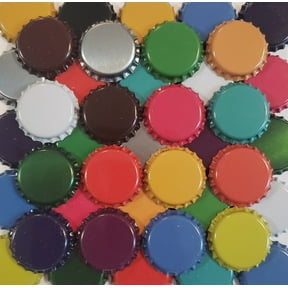 500 Colored Beer Bottle Caps, Crown Caps for Brewing, Homebrewing Blue Red Orange Yellow Silver Green White Black Brown