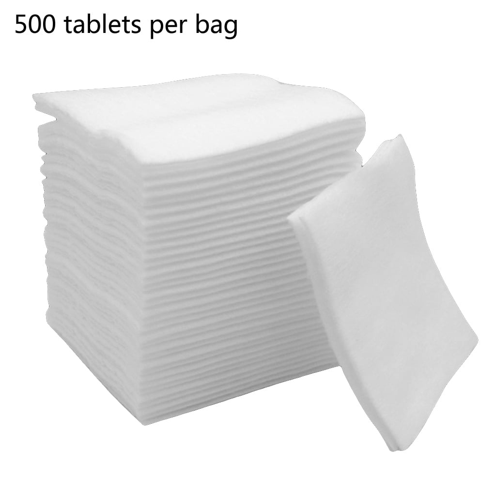 500 Cosmetic Cotton Pads Double-sided Makeup Cotton Beauty Tools Nail Wipes