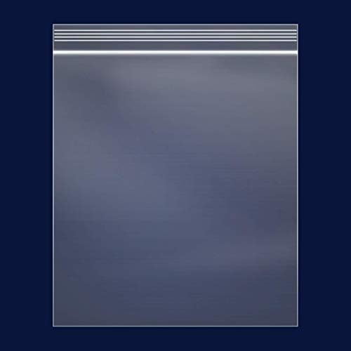 - 500 Count - 12" x 18" Large Zip Bags - Clear Reclosable Zip Plastic Poly Bags for Storage, Clothing, T-Shirts, Pants