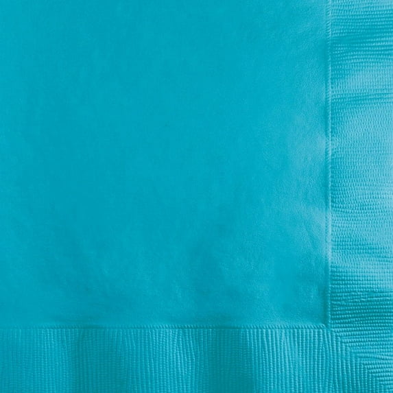500 Count Bulk Pack Bermuda Blue Beverage Napkins 3 ply