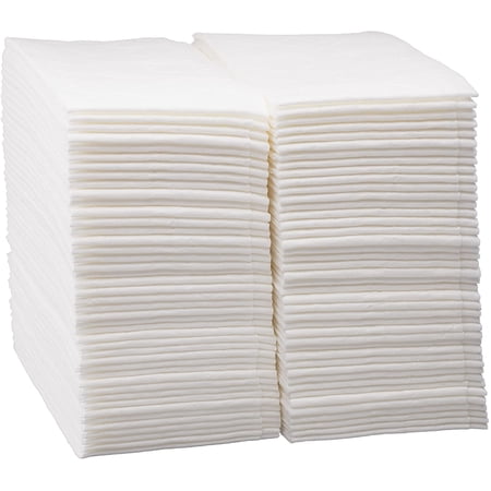 500 Count Diplastible Linen-Feel Disposable Guest Towels Hand Napkin White