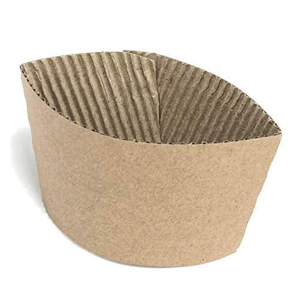 [500 Count] Disposable Corrugated Hot Cup Sleeves Java Jackets - for 12 ...