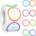 500 Count Dissolvable Food Labels, 1.5 Inch Removable Canning Labels ...