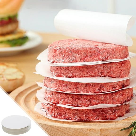 500-Count Parchment Paper Squares for Burger Patties, Non-Stick Freezer Paper, Separates & Stacks Raw Meat, Prevents Sticking, Great for Meal Prep, Grilling, Freezing